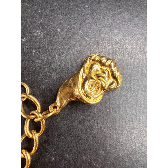 Vintage Disney Seven Dwarfs Gold Tone Charm Bracelet 6.5” - Picture 15 of 16